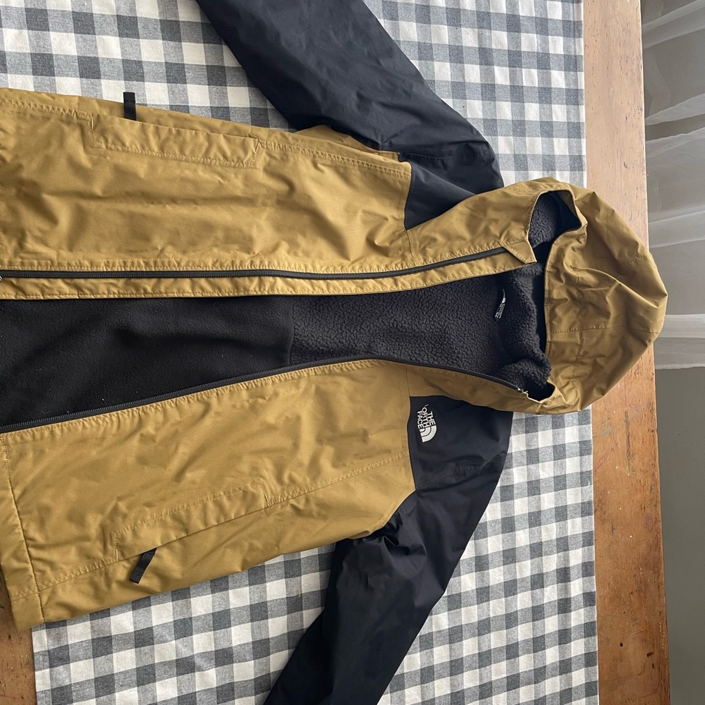 The North Face Boys  Black and Tan Jacket